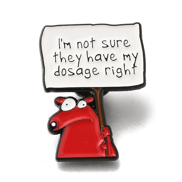 

PandaHall Safety Enamel Pins, Black Alloy Badge for Suit Shirt Collar, Word, Red, 31x23.5x1.5mm Alloy+Enamel Word Red