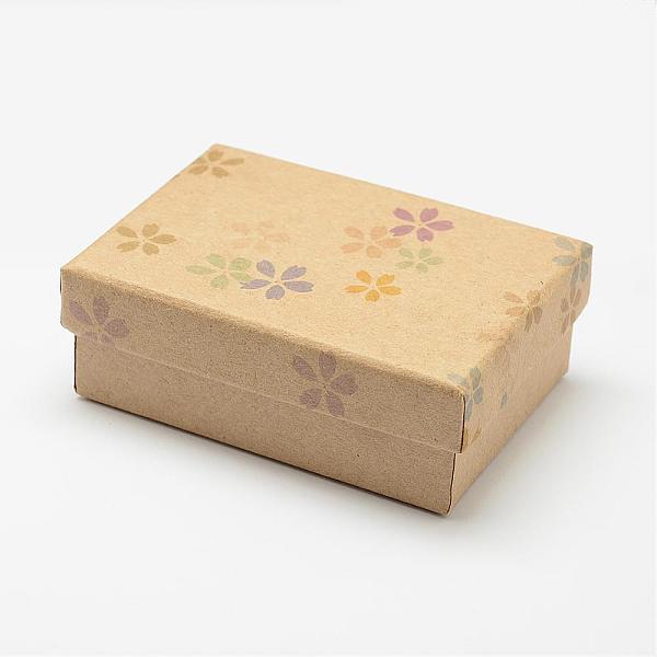 

PandaHall Kraft Jewelry Box, with Black Sponge, for Pendant, Rectangle, Flower Pattern, Navajo White, 9x6.3x3.2cm Paper Rectangle Orange
