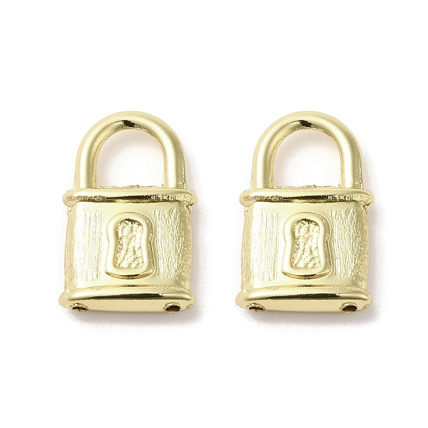 

PandaHall Brass Pendants, Lock, Real 18K Gold Plated, 23.5x15x4.5mm, Hole: 7x7mm Brass Lock