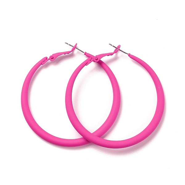 Alloy Big Hoop Earr… - image