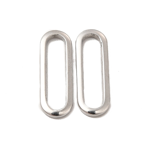

PandaHall 304 Stainless Steel Link Rings, Oval, Stainless Steel Color, 18.5x6.5x1mm, Inner Diameter: 15.5x3mm 304 Stainless Steel Oval