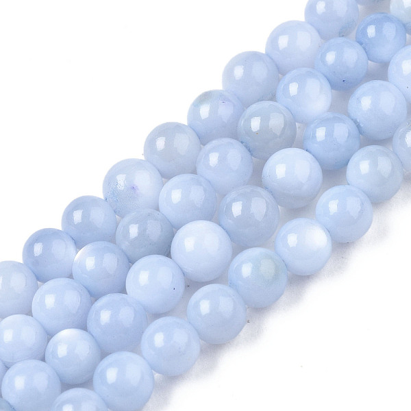 

PandaHall Natural Freshwater Shell Beads Strands, Dyed, Round, Cornflower Blue, 2.5mm, Hole: 0.5mm, about 122~136pcs/strand, 14.57...
