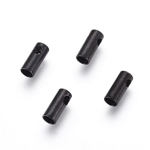 

PandaHall 304 Stainless Steel Cord Ends, End Caps, Column, Electrophoresis Black, 7.5x3mm, Hole: 1.5mm, Inner Diameter: 2.5mm 304 Stainless...