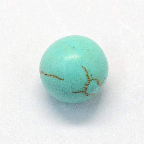 

PandaHall Synthetic Turquoise Beads, Gemstone Sphere, Round, Dyed, No Hole/Undrilled, Turquoise, 6mm Synthetic Turquoise Round Green