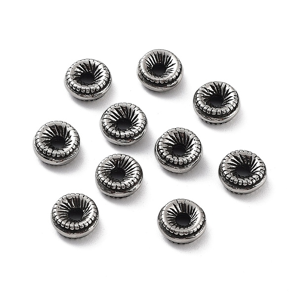 

PandaHall 316 Surgical Stainless Steel Beads, Rondelle, Antique Silver, 7.5x3mm, Hole: 2mm 316 Surgical Stainless Steel Rondelle