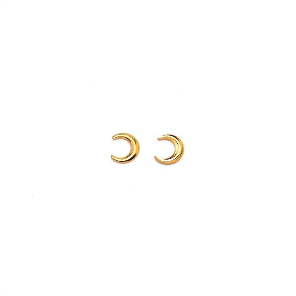 

PandaHall Metal Alloy Cabochons, Filling Material for Epoxy Resin Craft Art, Moon, Golden, 5x4.5x0.3mm Alloy Moon