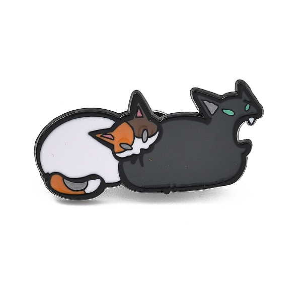 Cat Enamel Brooches