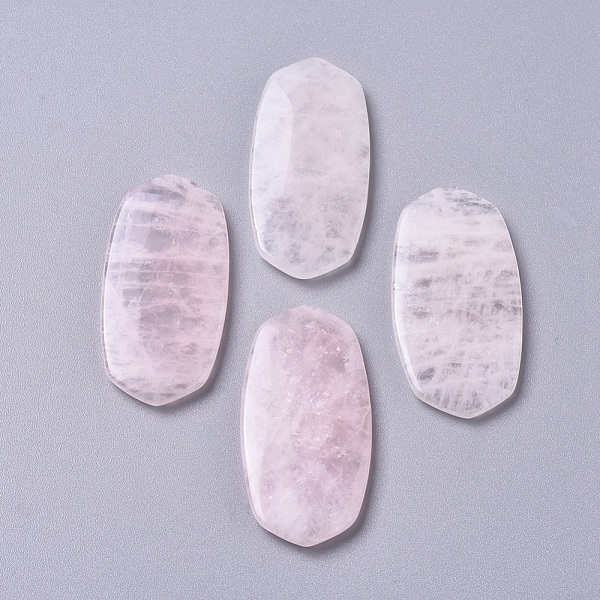 

PandaHall Natural Rose Quartz Cabochons, Oval, 44x21~22x4mm Rose Quartz Oval