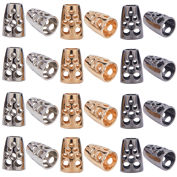 

PandaHall Gorgecraft 48Pcs 3 Colors Iron Bead Cone, Cord Ends, End Caps for Clasp Making, Mixed Color, 13.5x9.5mm, Hole: 4.5mm, Inner...