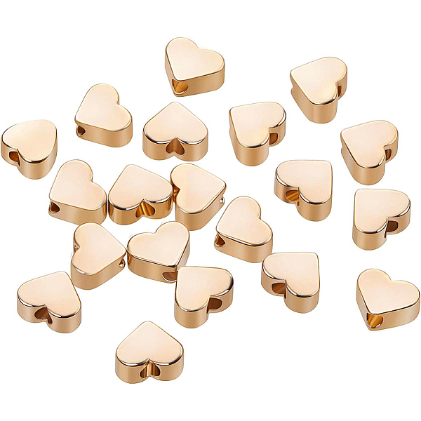 

PandaHall BENECREAT 20 PCS 18K Gold Plated Spacer Beads Metal Beads for DIY Jewelry Making Findings and Other Craft Work - 4.5x5x2.5mm...