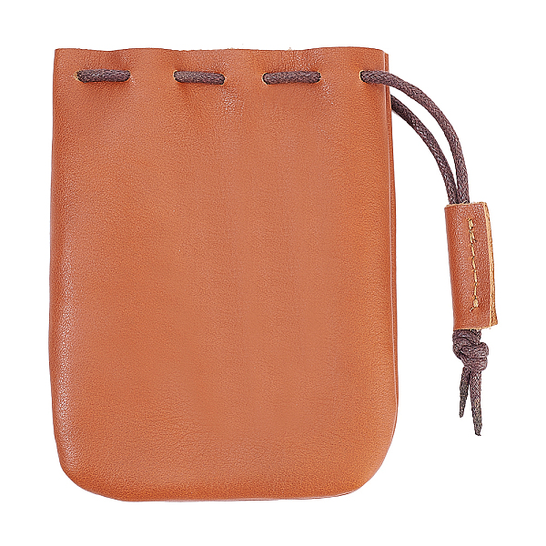 PandaHall BENECREAT Leather Drawstring Wallets, Coin Leather Drawstring Pouch, Small Storage Bag for Earphone Jewelry Candy, Chocolate...