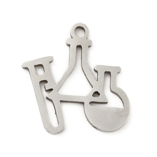 

PandaHall 201 Stainless Steel Pendants, Hollow, Lab Supplies, Stainless Steel Color, 15x15x1mm, Hole: 1.4mm 201 Stainless Steel Others