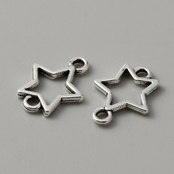 

PandaHall Tibetan Style Alloy Connector Charms, Hollow Star Links, Antique Silver, 15.5x12x1.5mm, Hole: 1.6mm Alloy Star