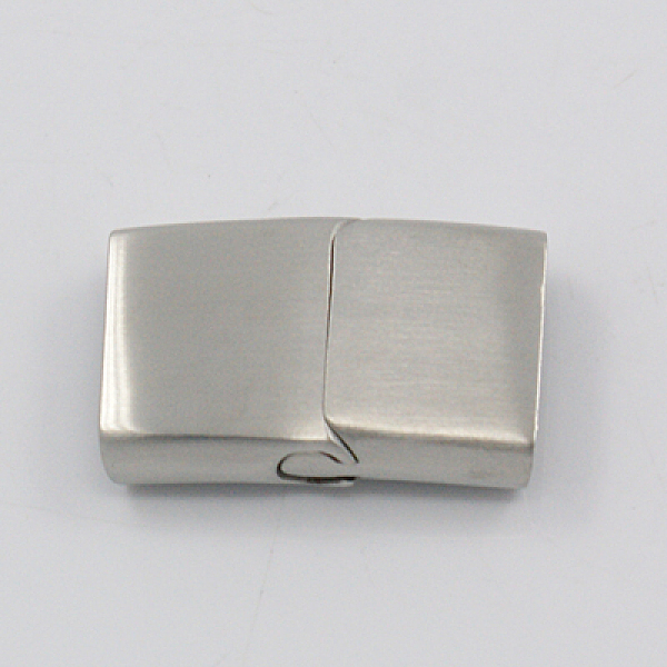 

PandaHall Matte 304 Stainless Steel Magnetic Clasps, Rectangle, Stainless Steel Color, 28x18x7mm, Hole: 5x16mm 304 Stainless Steel Rectangle