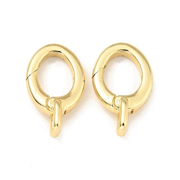 

PandaHall Brass Spring Gate Rings, Oval, Cadmium Free & Lead Free, Long-Lasting Plated, Real 18K Gold Plated, 15.5x9x2.5mm, Hole: 1.8x2.5mm...