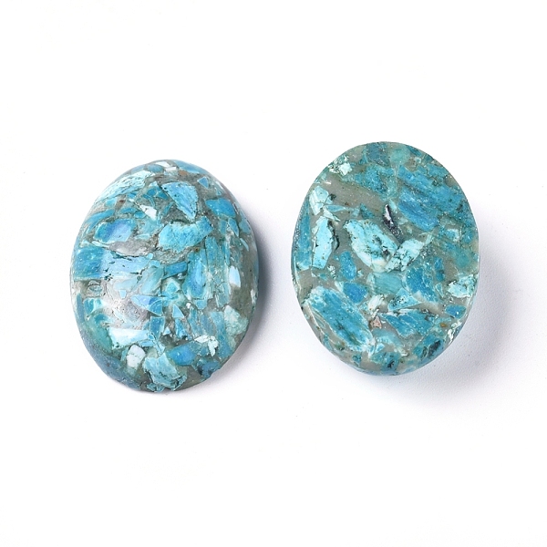 Zusammengebaute Synthetische Cabochons In Türkis Und Larimar