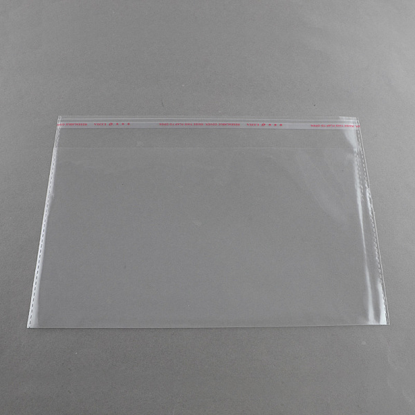 

PandaHall OPP Cellophane Bags, Rectangle, Clear, 14x25cm, Unilateral Thickness: 0.035mm, Inner Measure: 14.5x25cm OPP Cellophane Clear