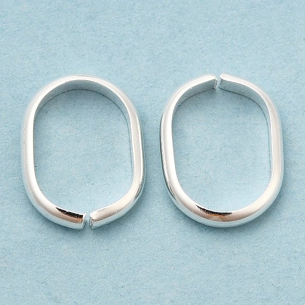 

PandaHall Brass Linking Rings, Quick Link Connector, Cadmium Free & Lead Free, Oval, 925 Sterling Silver Plated, 12x9x2mm, Inner Diameter...