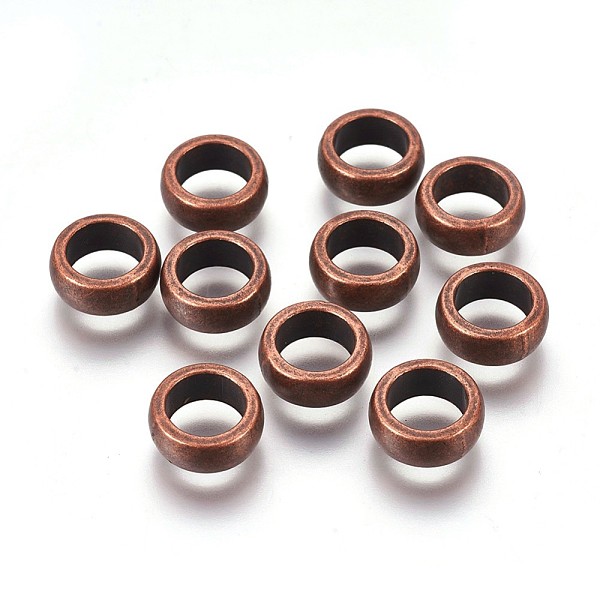 

PandaHall Tibetan Style Alloy Spacer Beads, Lead Free & Cadmium Free & Nickel Free, Rondelle, Red Copper, 11x5mm Lead Free and Nickel Free...