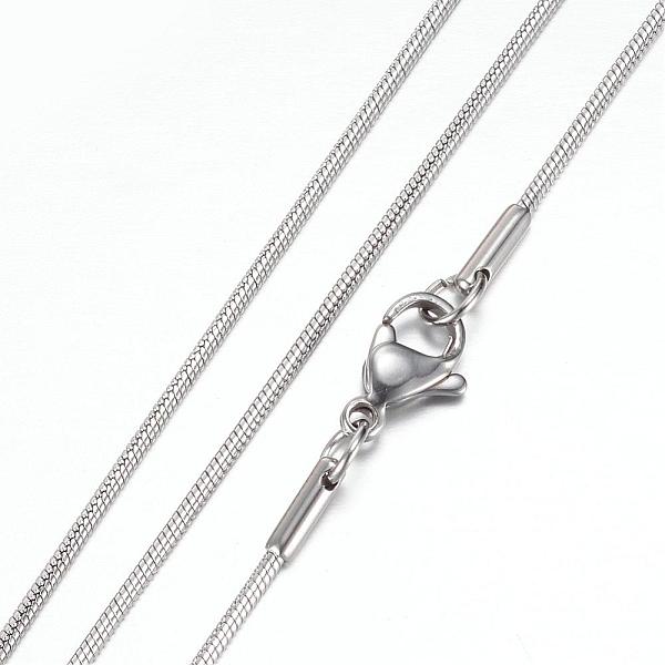 

PandaHall 304 Stainless Steel Herringbone Chain Necklaces, with Lobster Claw Clasps, Stainless Steel Color, 19.5 inch~20 inch(49.5~50.8cm)...