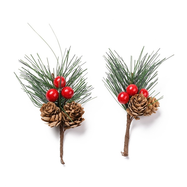 

PandaHall Plastic Artificial Winter Christmas Simulation Pine Picks Decor, for Christmas Garland Holiday Wreath Ornaments, Green, 140mm...