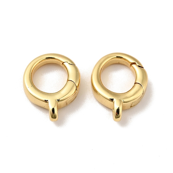 

PandaHall Brass Spring Gate Rings, Cadmium Free & Nickel Free & Lead Free, Ring, Real 18K Gold Plated, 7 Gauge, 12.5x10x3.5mm, Hole: 1.4mm...