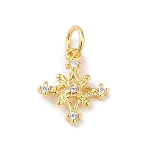 

PandaHall 925 Sterling Silver Pave Clear Cubic Zirconia Star Charms, with Jump Rings & 925 Stamp, Golden, 12.5x10.5x1.5mm, Hole: 3.5mm...
