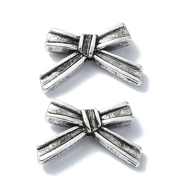 

PandaHall Tibetan Style Alloy Beads, Bowknot, Antique Silver, 11x17.5x4.5mm, Hole: 1.8mm, about 324pcs/500g Alloy Bowknot
