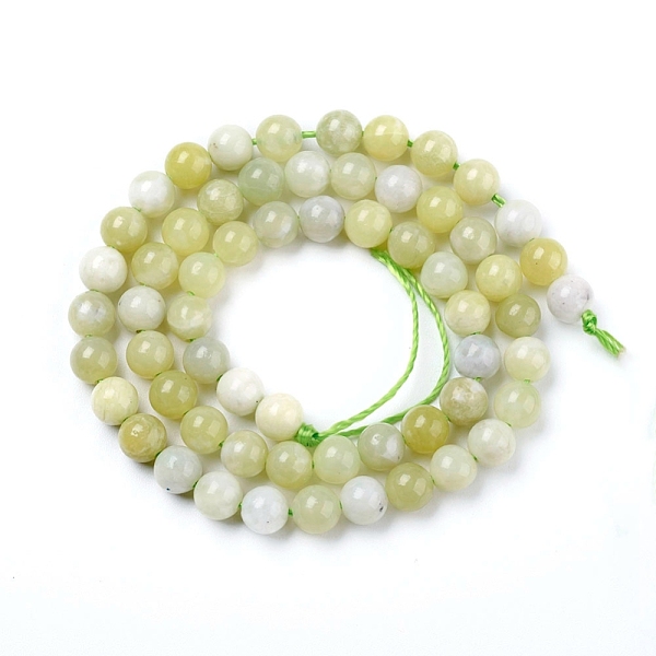 

PandaHall Natural Jade Beads Strands, Round, 10mm, Hole: 1.2mm, about 38pcs/strand, 15.16 inch(38.5cm) Other Jade Round