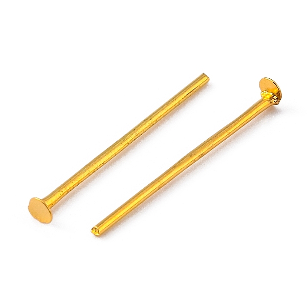 

PandaHall Iron Head Pins, Flat Head Pins, Golden, 20mm, 7464pcs/622g Iron