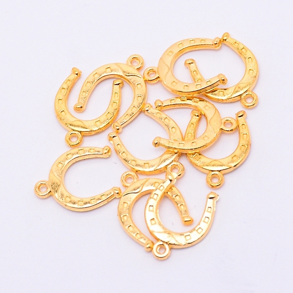 

PandaHall Alloy Pendants, Horseshoe, Cadmium Free & Lead Free, Golden, 16x13x1.5mm, Hole: 1mm Alloy Others