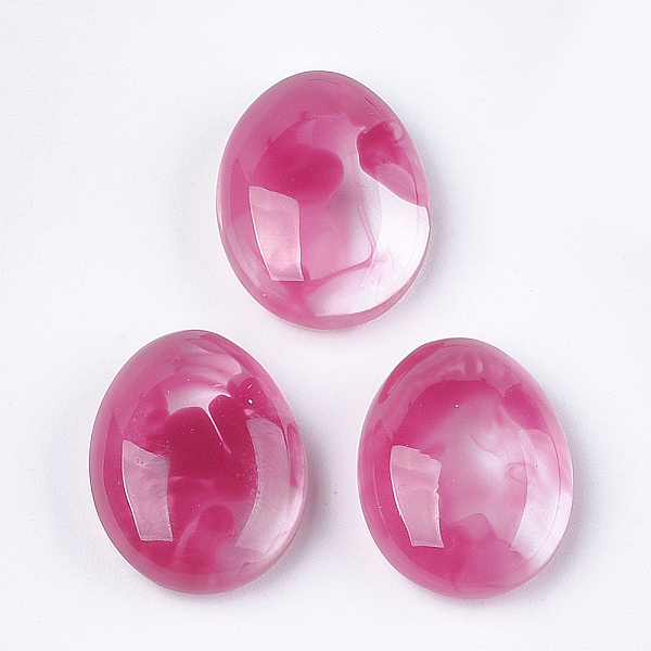 

PandaHall Translucent Resin Pendants, Dyed, Dyed, Oval, Cerise, 20.5x16x7mm Resin Oval Red