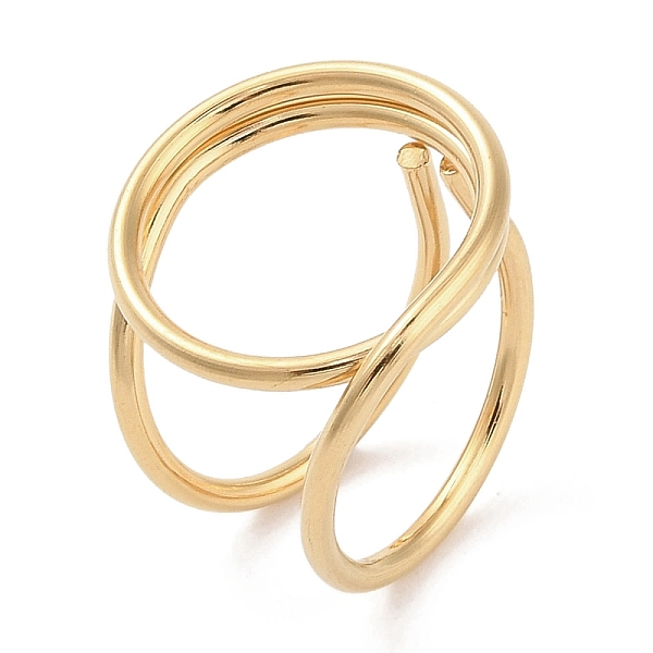 

PandaHall Ion Plating(IP) 304 Stainless Steel Finger Rings for Women, Ring, Real 18K Gold Plated, Inner Diameter: 19mm 304 Stainless Steel...