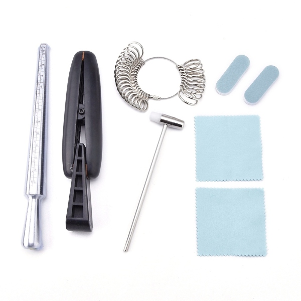 

PandaHall US Standard Ring Sizer Measuring Kit, with Ring Clamp & 0 to 13 Rings size for Half Sizes, for Rings Measuring and Repair...