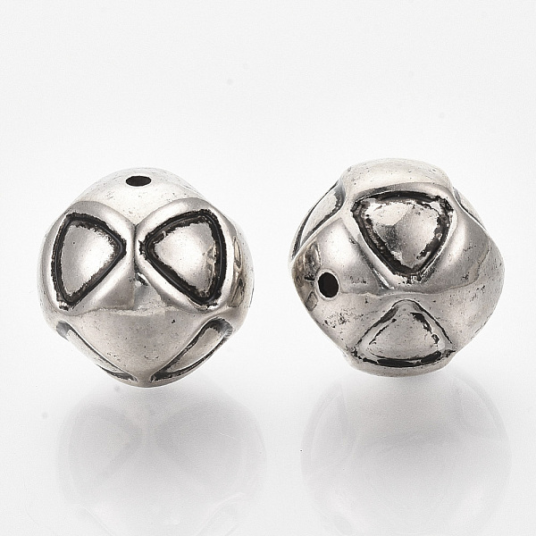 

PandaHall CCB Plastic Beads, Round, Antique Silver, 23mm, Hole: 2mm, about 74pcs/500g Plastic Round