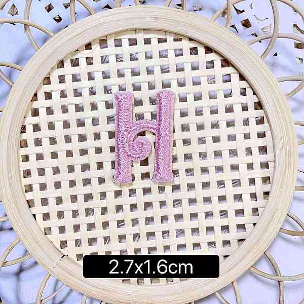 

PandaHall Computerized Embroidery Cloth Self Adhesive Patches, Stick on Patch, Costume Accessories, Letter, Pink, H:27x16mm Cloth Letter...