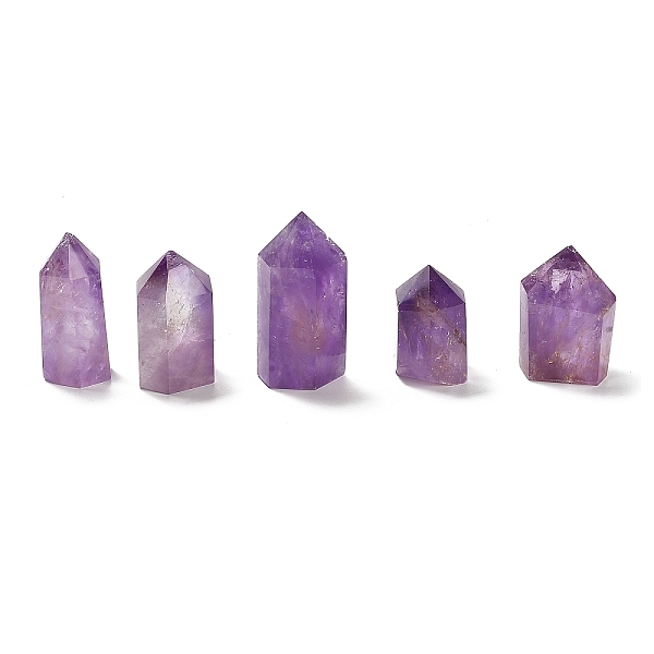 

PandaHall (Defective Closeout Sale: Broken Corners) Natural Amethyst Home Decorations, Display Decoration, Healing Stone Wands, for Reiki...