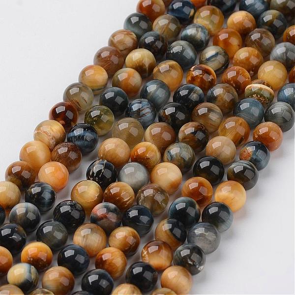 

PandaHall Natural Dream Tiger Eye Beads Strands, Round, 6mm, Hole: 1mm, about 62pcs/strand, 15.3 inch Tiger Eye Round