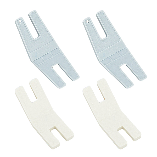 

PandaHall 4Pcs 2 Style Sewing Machine Stitching Plates Precision Stitching Plastic Plates Hump Jumping Button Sewing Machine Plates Button..., Multicolor
