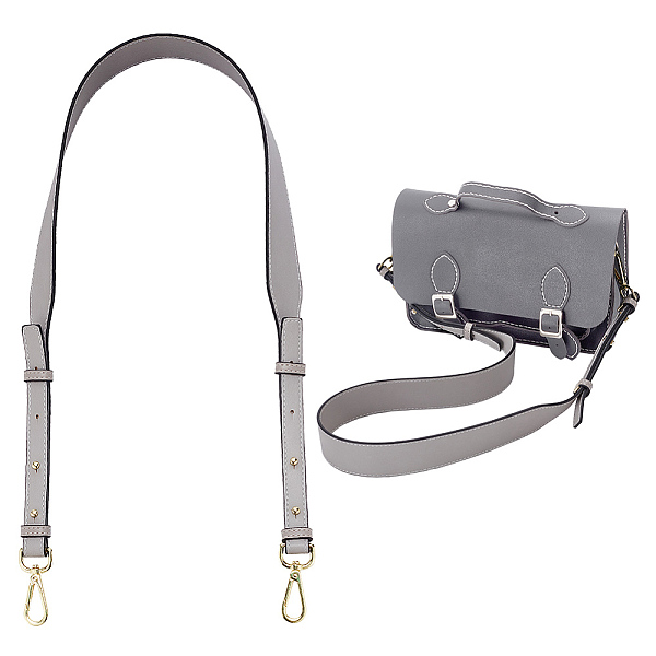 

PandaHall Adjustable Cowhide Leather Bag Handles, with Zinc Alloy Swivel Clasps, for Bag Strap Replacement Accessories, Dark Gray...