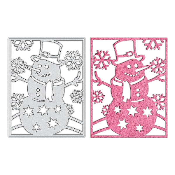 

PandaHall Christmas Carbon Steel Cutting Dies Stencils, for DIY Scrapbooking/Photo Album, Decorative Embossing DIY Paper Card, Snowman...