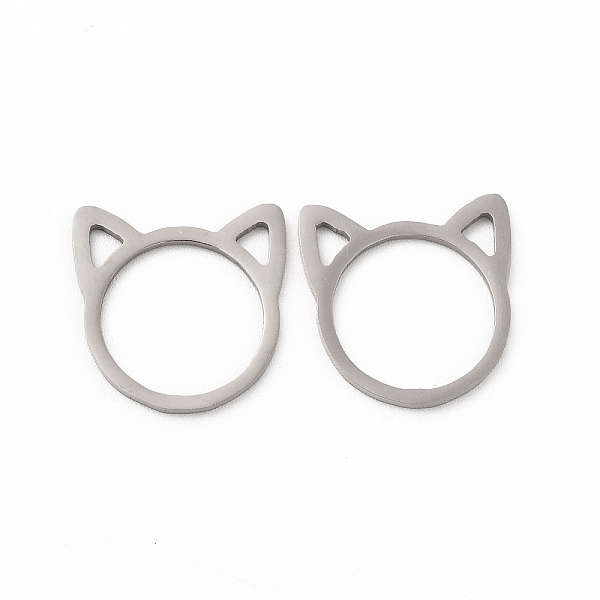 

PandaHall 201 Stainless Steel Pendants, Cat Head Charms, Stainless Steel Color, 17x16.5x1mm 201 Stainless Steel Cat Shape