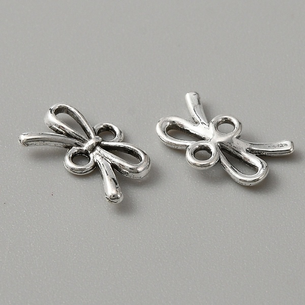 

PandaHall Tibetan Style Alloy Connector Charms, Bowknot Links, Antique Silver, 8x13x2mm, Hole: 1.5mm Alloy Bowknot
