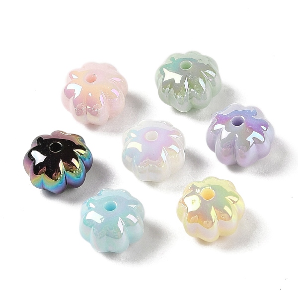 

PandaHall Opaque Acrylic Beads, Pumpkin, Mixed Color, 8x12x11.5mm, Hole: 2mm Acrylic Pumpkin Multicolor