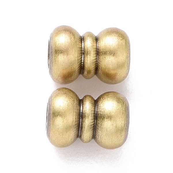 

PandaHall Rack Plating Brass Spacer Beads, Lead Free & Cadmium Free, Grooved, Column, Brushed Antique Bronze, 6x4.5mm, Hole: 2mm Brass...