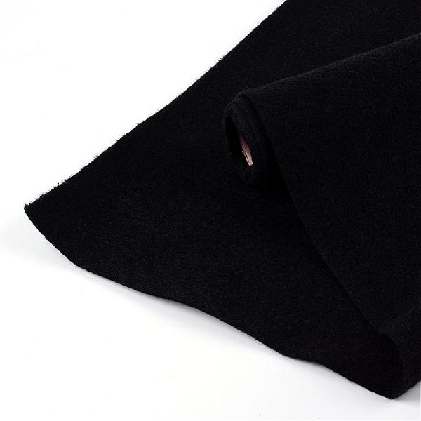

PandaHall Non Woven Fabric Embroidery Needle Felt For DIY Crafts, Black, 450x1.2~1.5mm, about 1m/roll Cloth Black