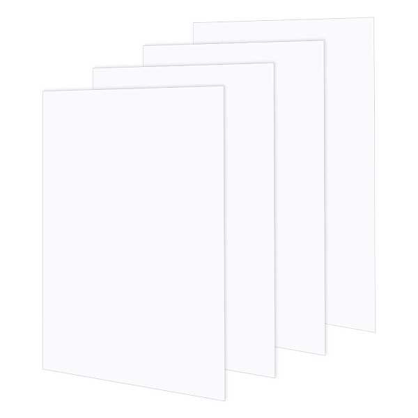 

PandaHall BENECREAT 4 Pcs 2mm PVC Foam Sheet White Plastic Sheet 11.8x15.7 Inch Lightweight Rigid Foam Expanded PVC Sheet for Crafts, DIY...