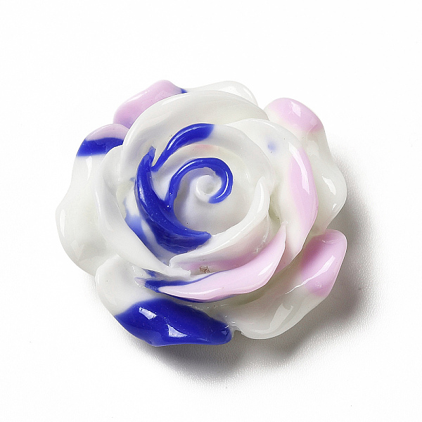 

PandaHall Gradient Color Opaque Resin Cabochons, Flower, White, 28x28x12mm Resin Flower White