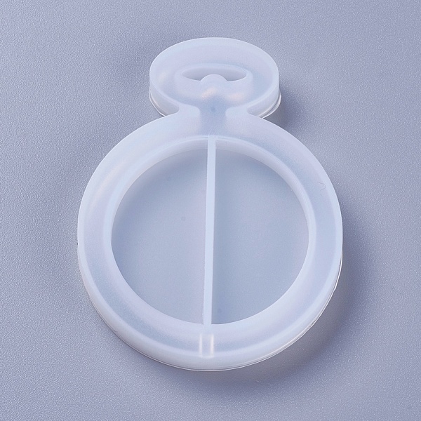 

PandaHall Shaker Mold, DIY Quicksand Jewelry Silicone Molds, Resin Casting Molds, For UV Resin, Epoxy Resin Jewelry Making, Flat Round..., White
