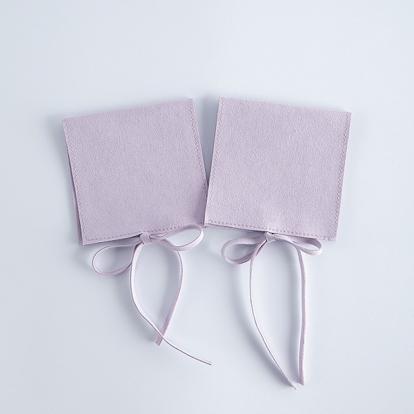 

PandaHall Microfiber Jewelry Storage Gift Pouches, Envelope Bags with Flap Cover, for Jewelry, Watch Packaging, Square, Plum, 9x9cm..., Purple